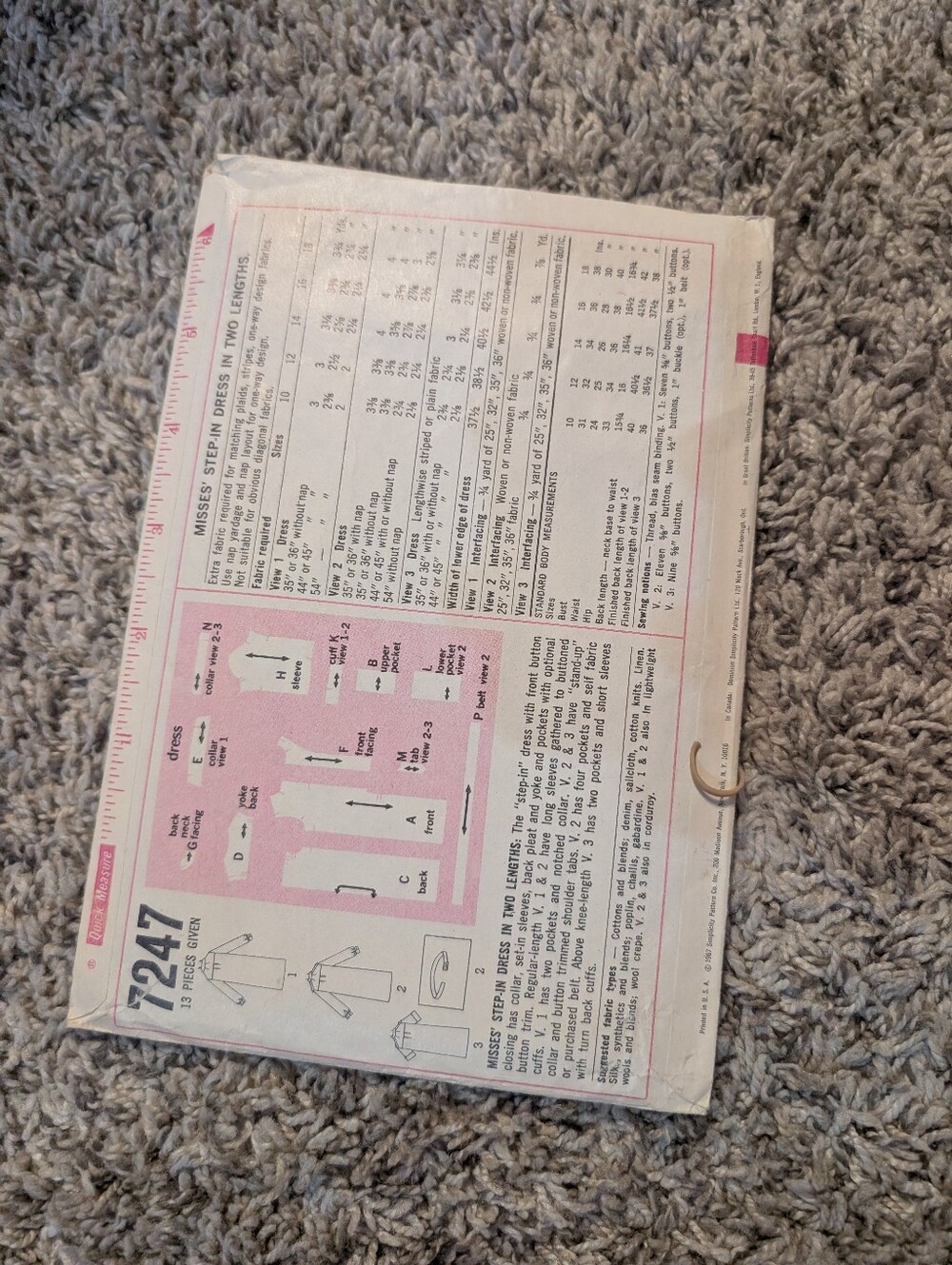 Vintage Simplicity Pattern - Picture 2 of 3
